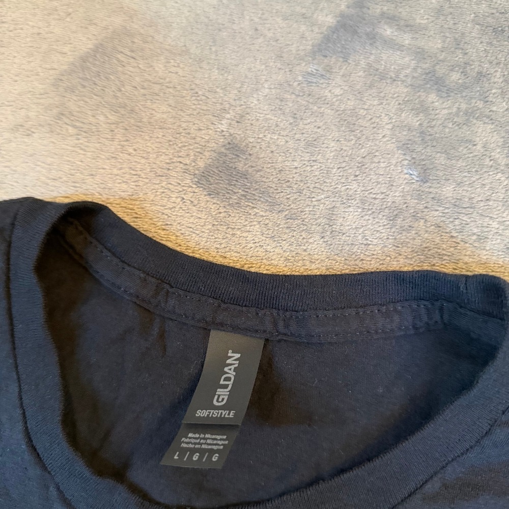 Gildan Softstyle Bourbon E-Coli Graphic T Shirt Adult Large Black Regular Fit - Picture 3 of 9